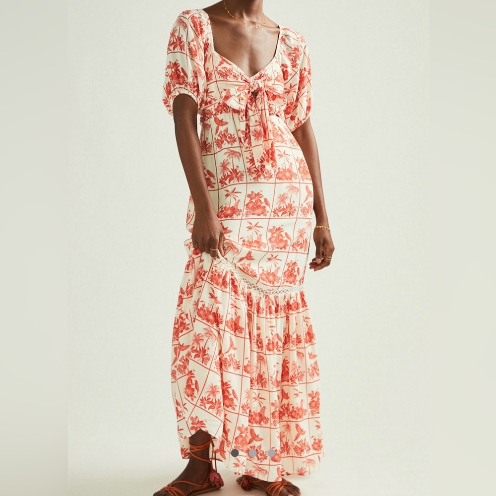 Farm Rio Anthropologie— Odessa Maxi Dress. Size XS. NWT. Originally $228
